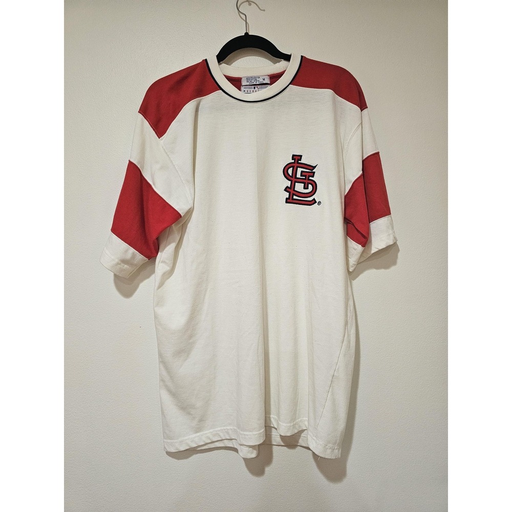 Vintage St. Louis Cardinals Shirt Mens Medium White MLB Baseball Starter 90s